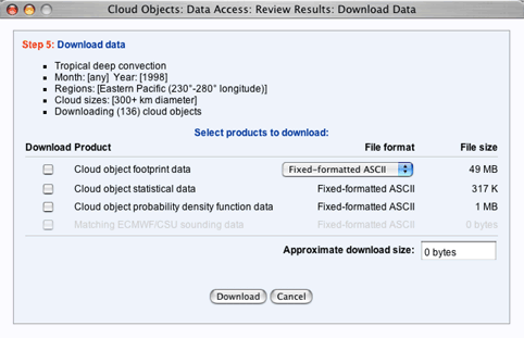 Download dialog preview
